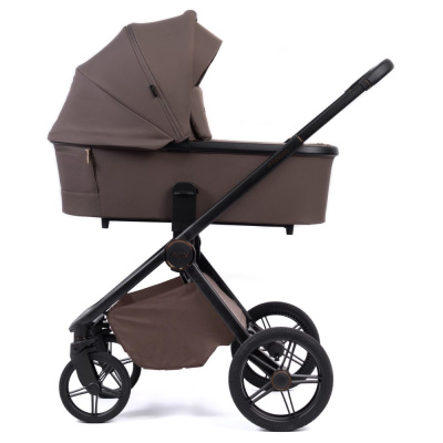 Коляска 2 в 1 Peppy Monaco Plus Brownie рама чёрная 01
